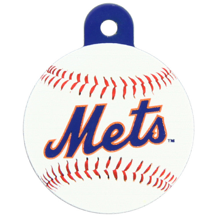 New York Mets Round Baseball Dog ID Tag