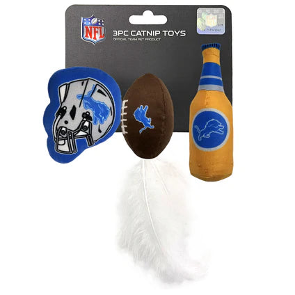 Detroit Lions 3-piece Cat Nip Toy Set