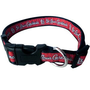 Sporty K9 MLB St. Louis Cardinals Ribbon Dog Collar