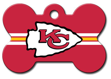 Kansas City Chiefs Bone ID Tag